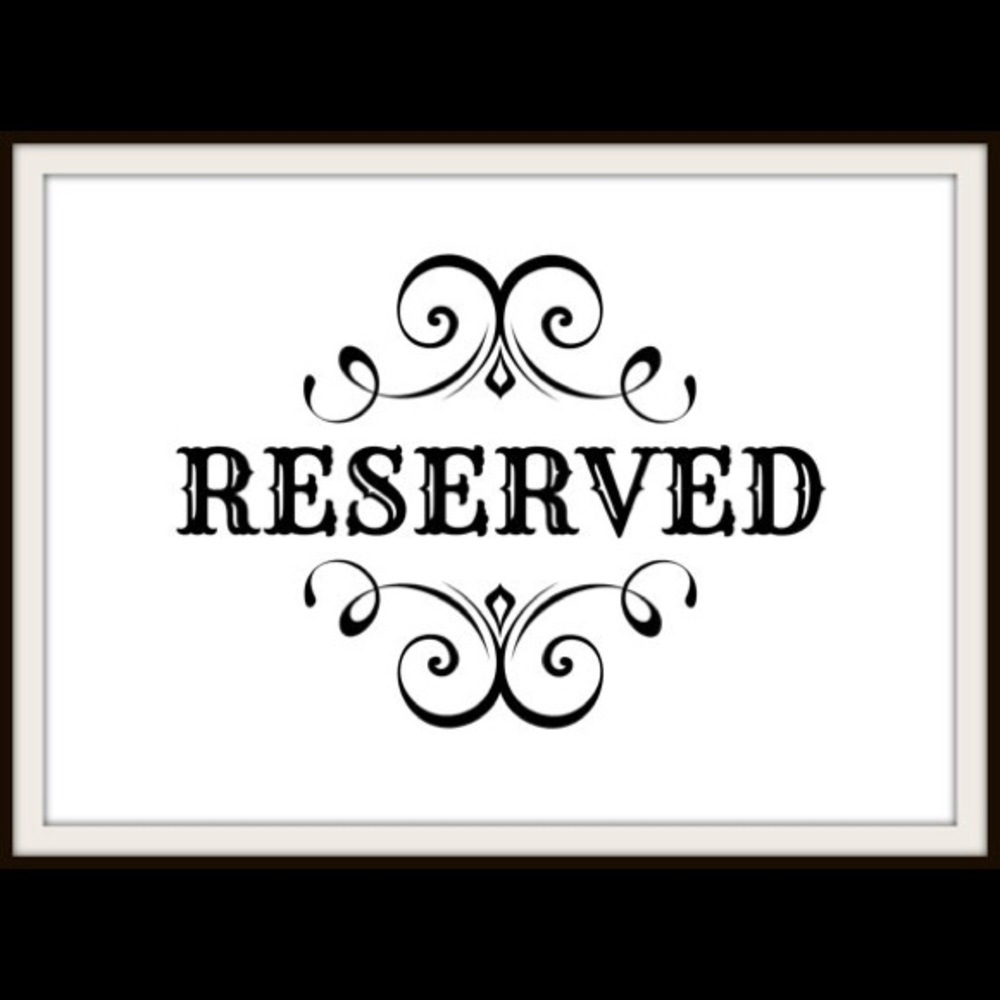 Reserved for Paulina